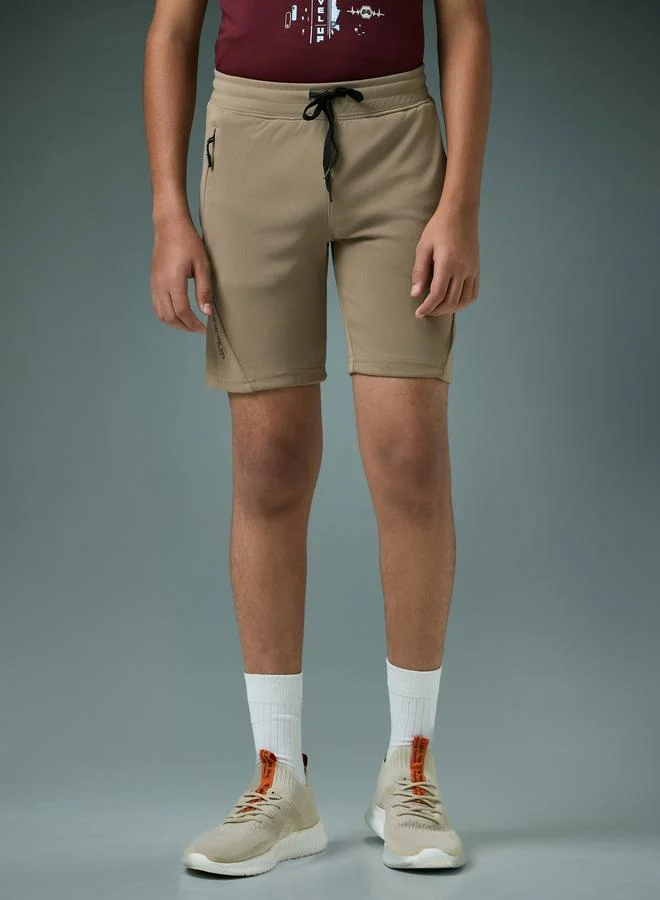 Technosport Boys Slim Fit Sports Shorts with TECHNO GUARD